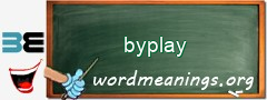 WordMeaning blackboard for byplay